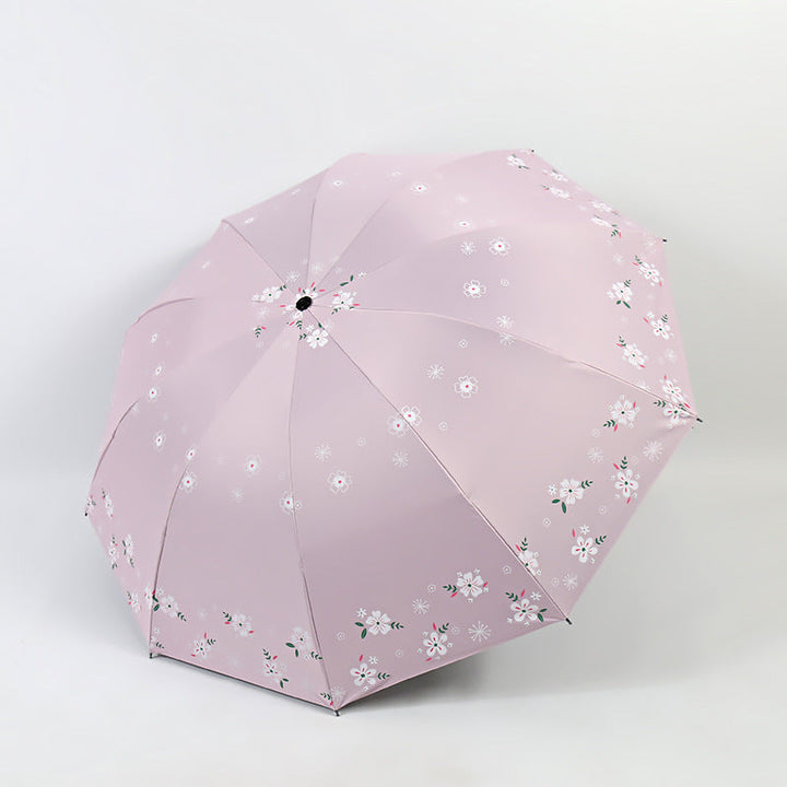 Women's Stylish Folding Umbrella with Floral Patterns Kalsten