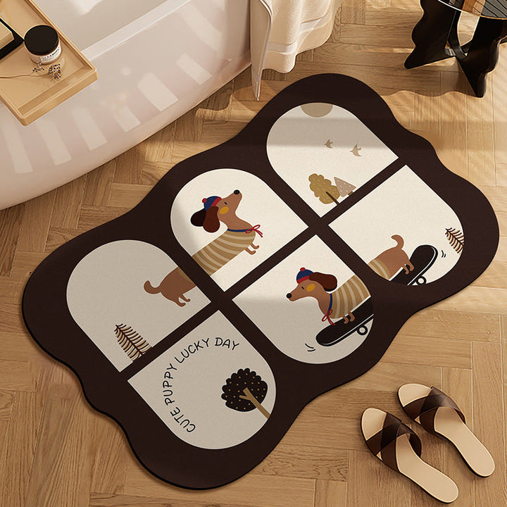 Cute Panda-Themed Bath Mat Kalsten