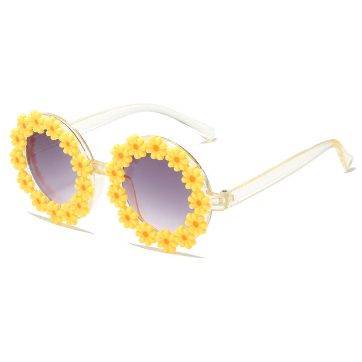 Women stylish sunglasses with floral applications Kalsten