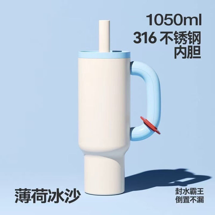 Women High-Quality Insulated Cup with Practical Straw Kalsten