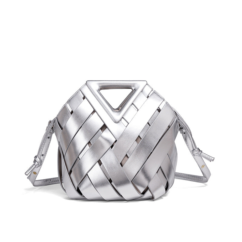 Woven Leather Handbag Acalora