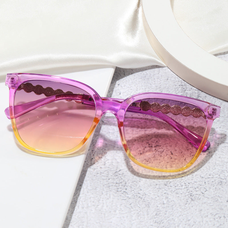 Women's oversized sunglasses with elegant pearl jewelry decoration Kalsten