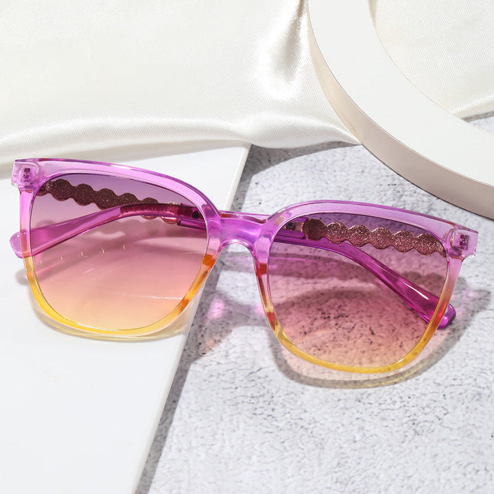Women's oversized sunglasses with elegant pearl jewelry decoration Kalsten