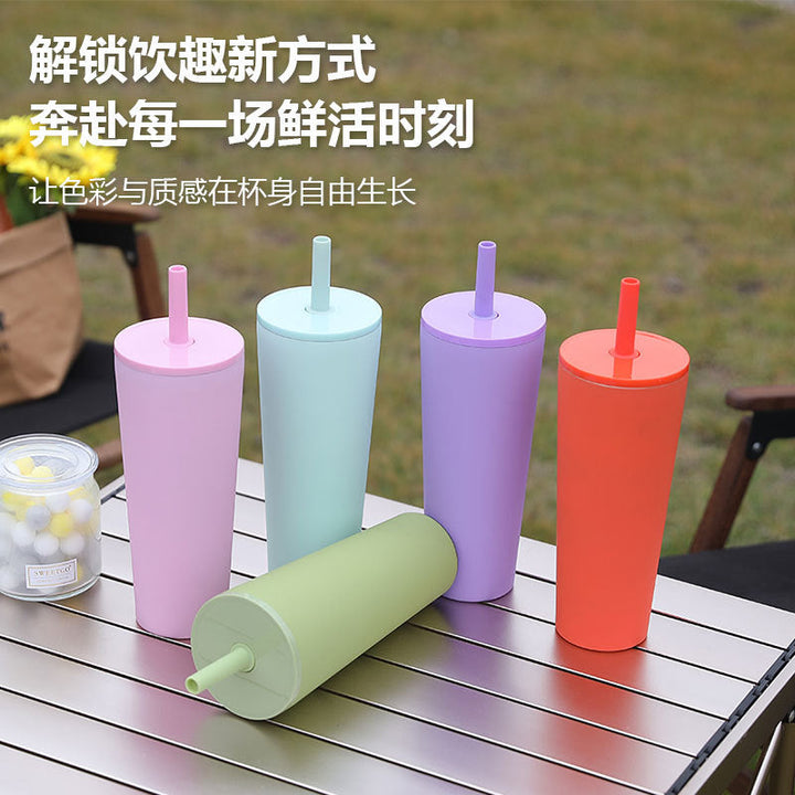 Unisex High-Quality Drinking Cup with Integrated Straw Kalsten