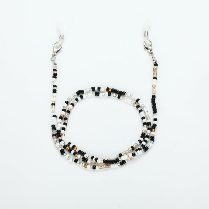 Colored bead necklace with carabiner clasp Kalsten