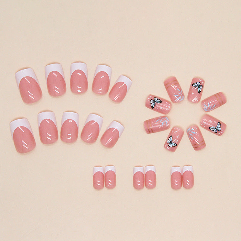 Decorative Butterfly Design Press-On Nails Kalsten