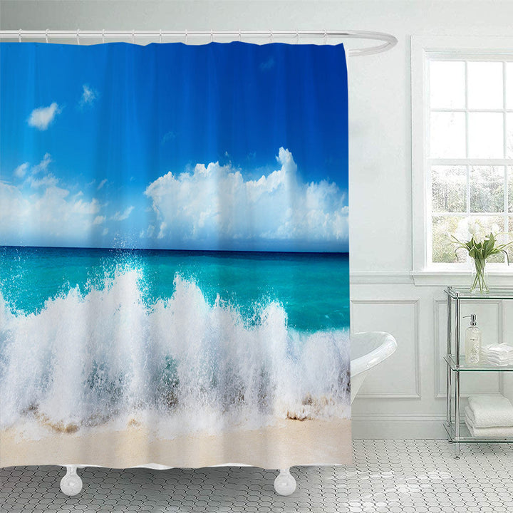 Tropical Oasis Shower Curtain Kalsten
