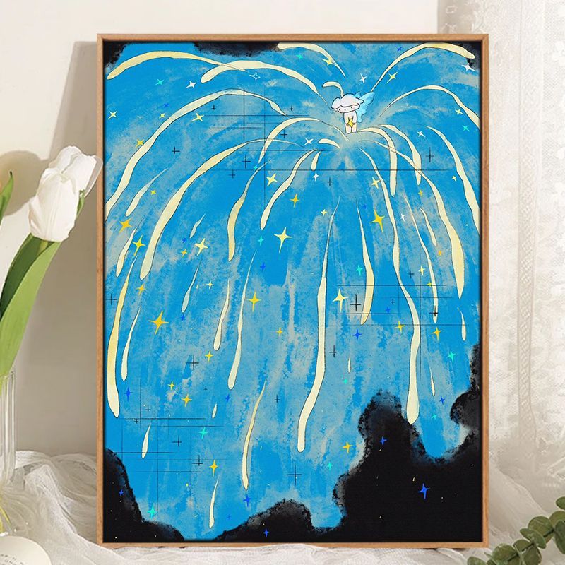 Whimsical Cosmic Landscape Canvas Art Kalsten