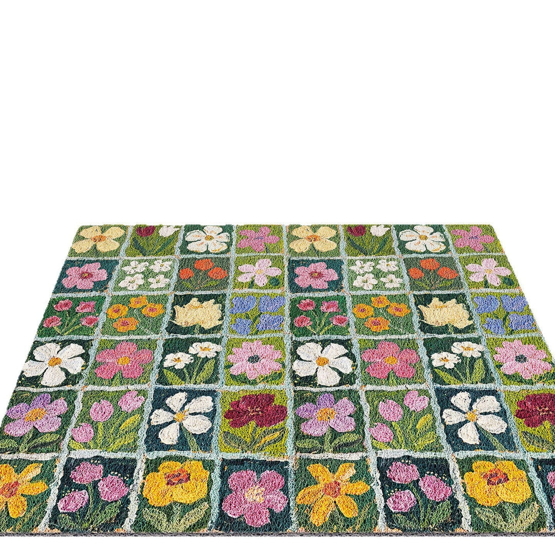 Colorful Floral Patchwork Area Rug Kalsten