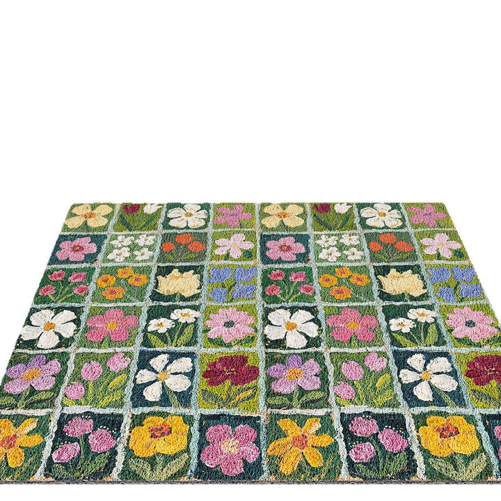 Colorful Floral Patchwork Area Rug Kalsten