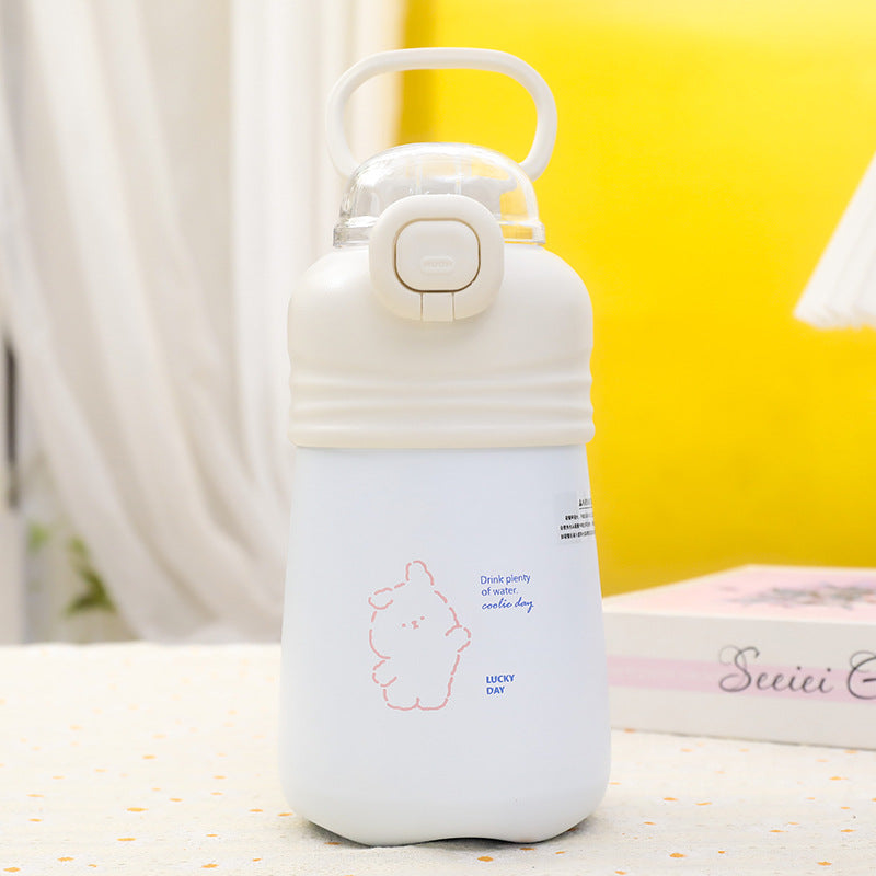 Women Practical Water Bottle with Innovative Push-Button Closure Kalsten