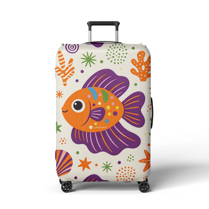 Women's suitcase cover with cheerful Kalsten  motif
