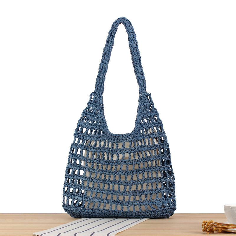 Handcrafted net shoulder bag with sturdy carrying handle Kalsten