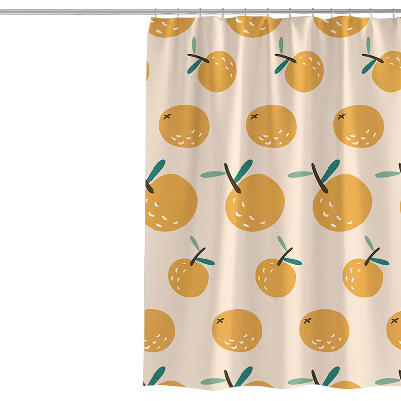 Women's Playful Citrus Print Shower Curtain Kalsten