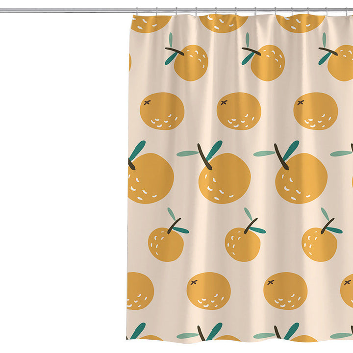 Women's Playful Citrus Print Shower Curtain Kalsten