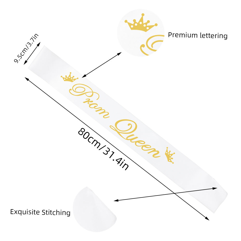 Ladies crown with festive sash set Kalsten