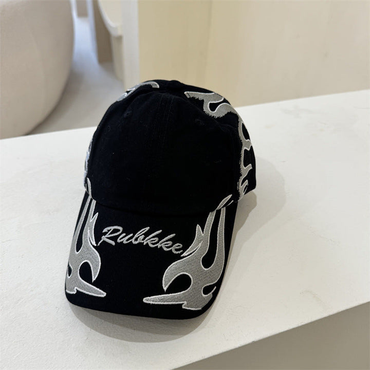 Men's Graphic Flame-Embroidered Baseball Cap Kalsten