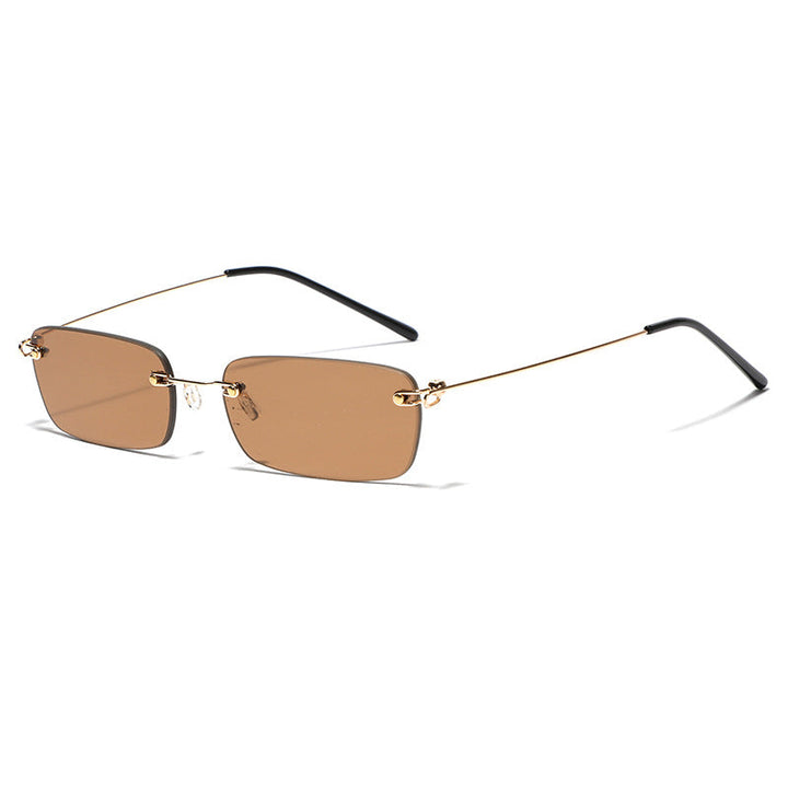 Ladies stylish rectangular sunglasses with high-quality metal frame Kalsten