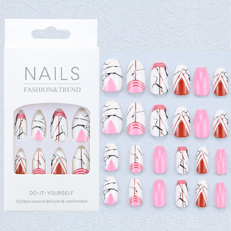 Artistic Graphic Press-On Nail Set Kalsten