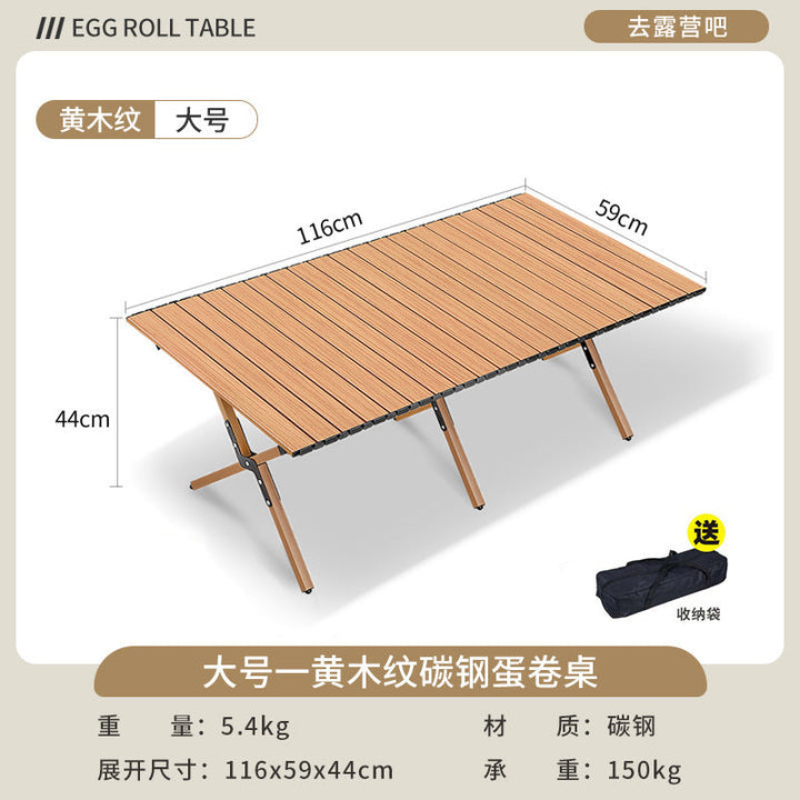 Women collapsible camping table made of durable material with high weight stability Kalsten