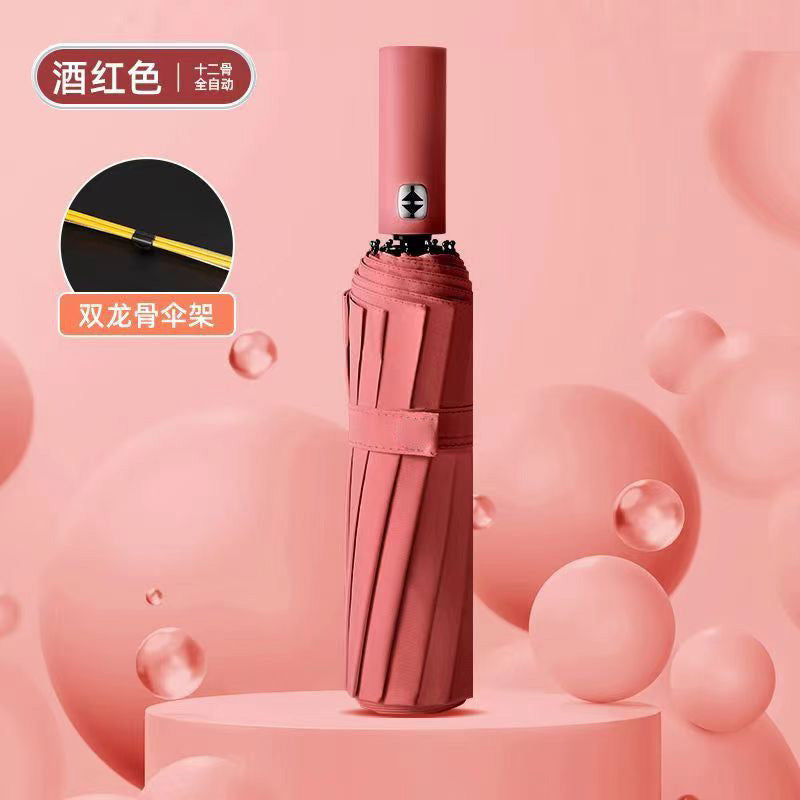 Ladies automatic and wind-resistant folding umbrella Kalsten
