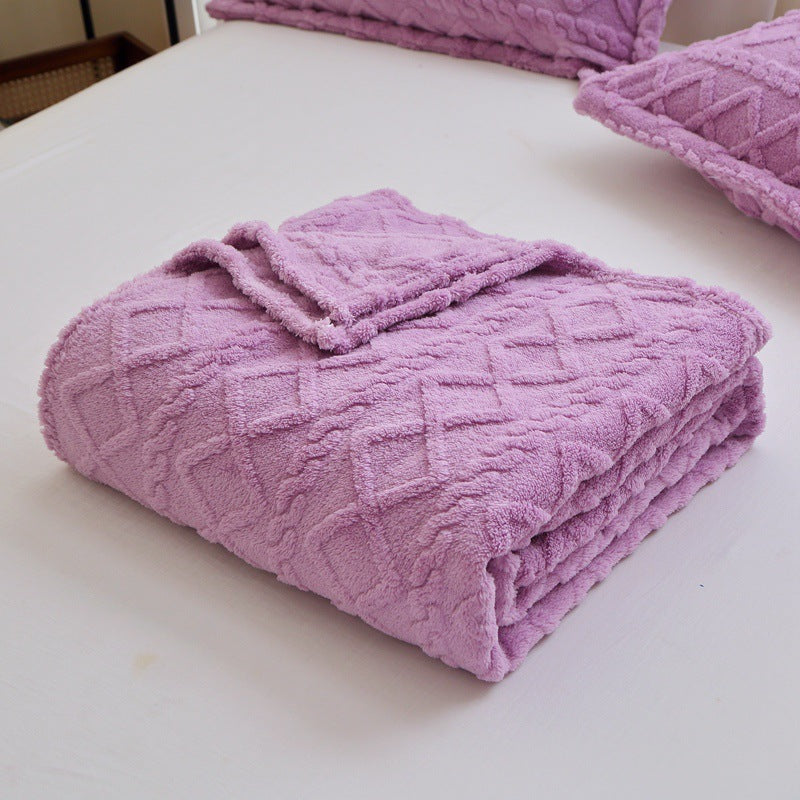 Textured Decorative Throw Blanket Kalsten
