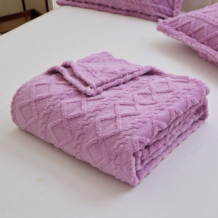 Textured Decorative Throw Blanket Kalsten