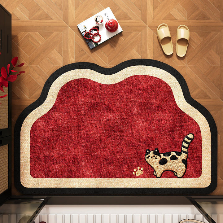 Charming Cat-Themed Door Mat Kalsten