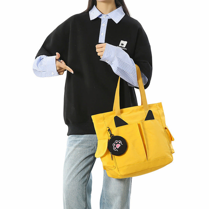 Playful Cat Ear Design Tote Bag Kalsten