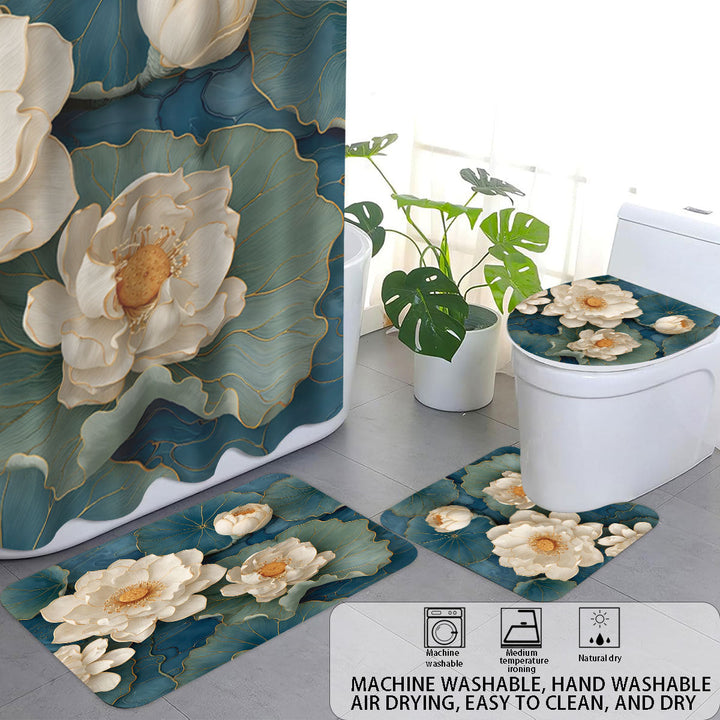 High-Definition Leopard-Themed Four-Piece Bathroom Set Kalsten