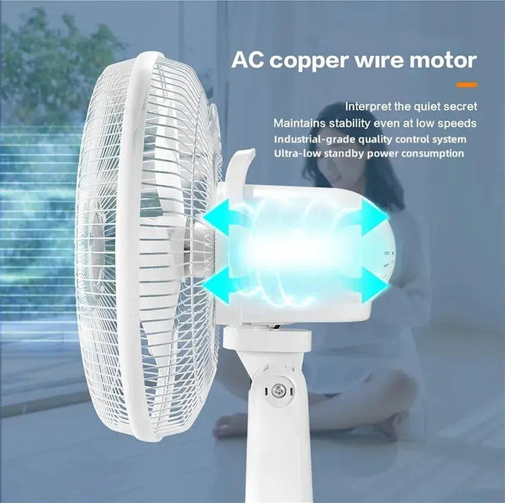 Ladies solar powered fan with digital control and USB connection Kalsten