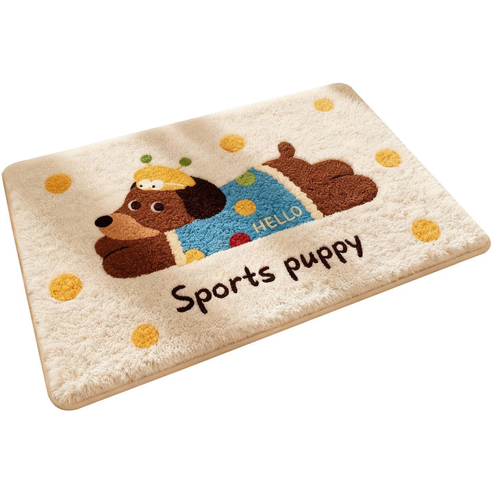 Cartoon Dog-themed Bath Rug Kalsten