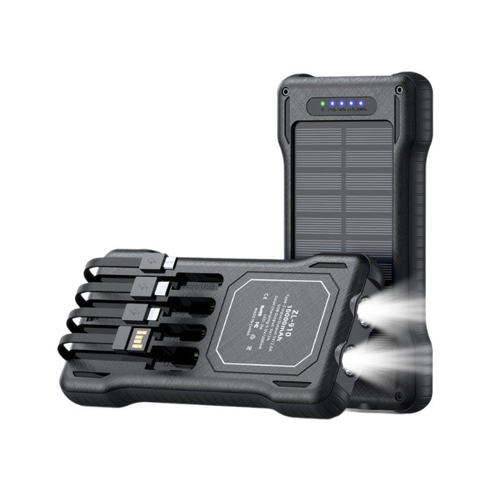 Powerful Solar Power Bank with Multifunctional Charging Cables Kalsten
