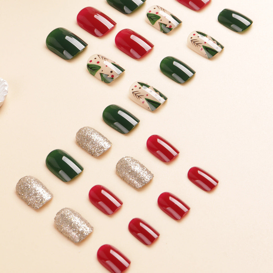 Festive Holiday-Themed Nail Art Set Kalsten