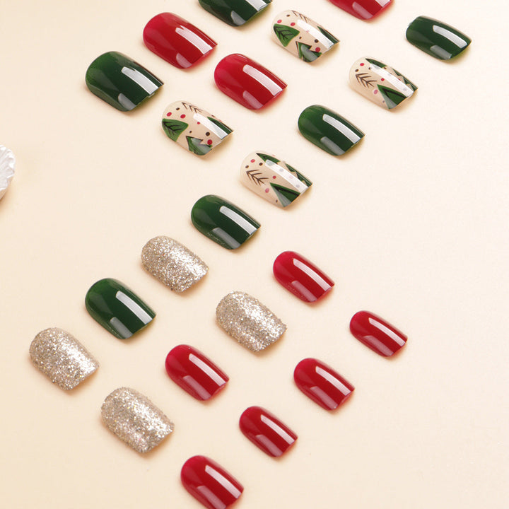 Festive Holiday-Themed Nail Art Set Kalsten