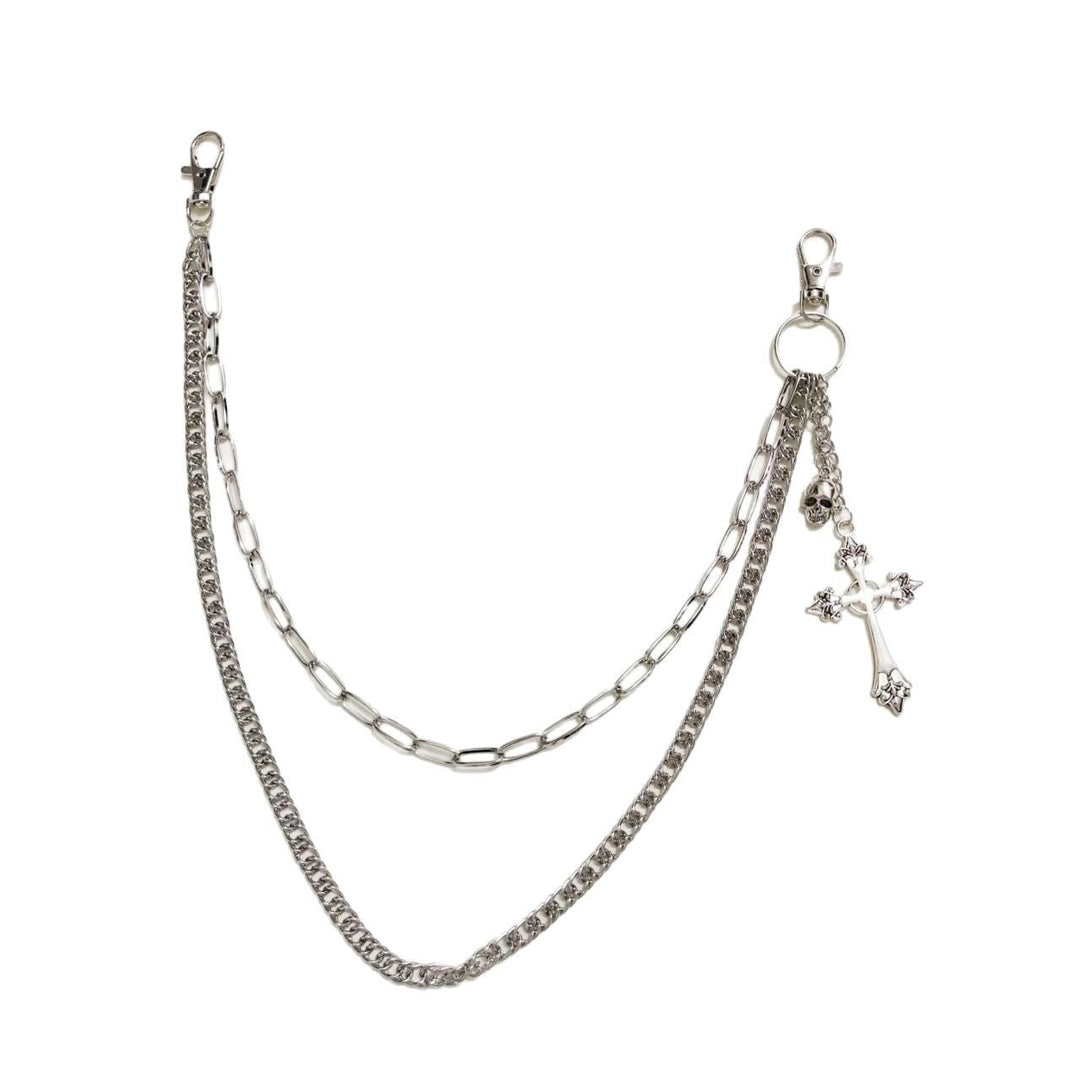 Fashionable chain belt with cross pendant Kalsten
