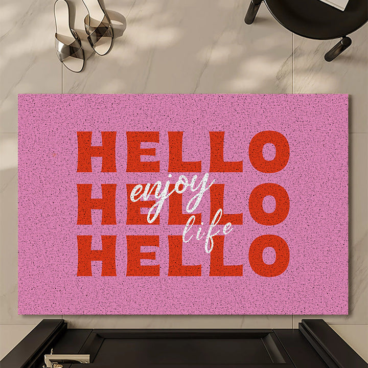 Cheerful Welcome Doormat