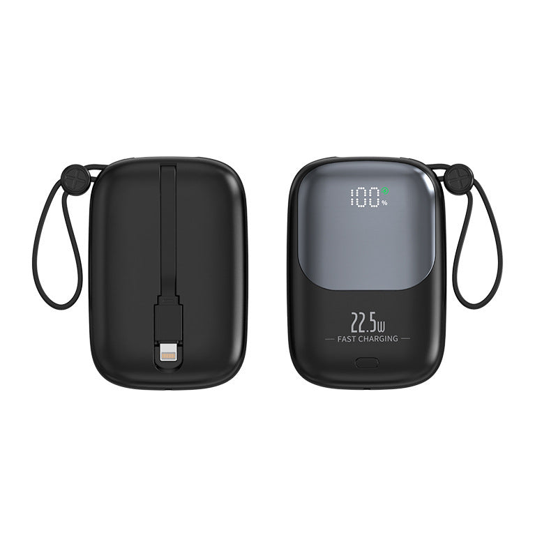 Portable Power Bank with Digital Charging Display and Integrated Charging Cable Kalsten