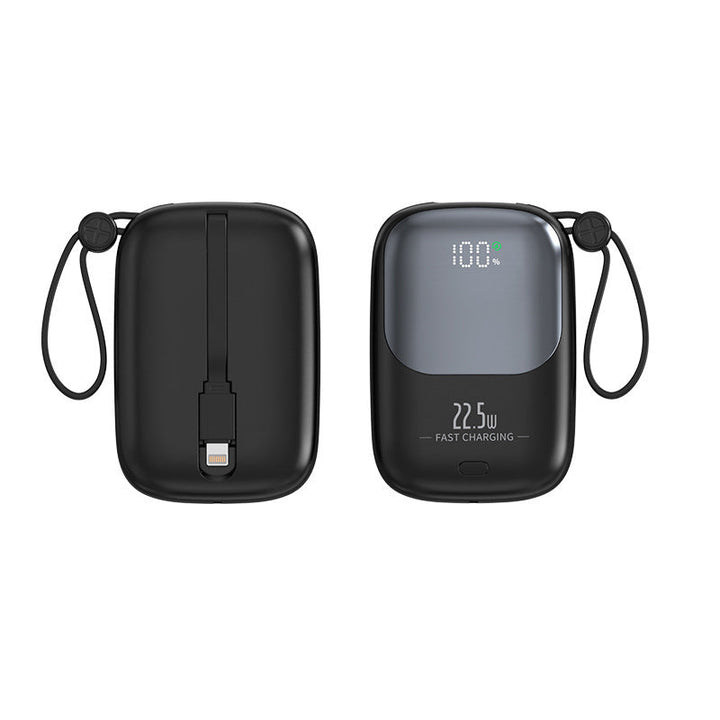 Portable Power Bank with Digital Charging Display and Integrated Charging Cable Kalsten
