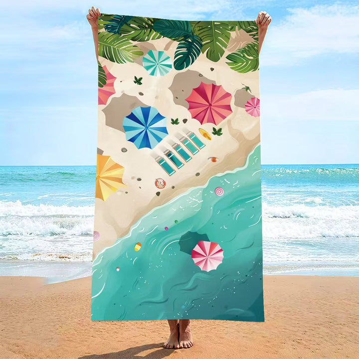 Women's beach towel with creative golf theme Kalsten