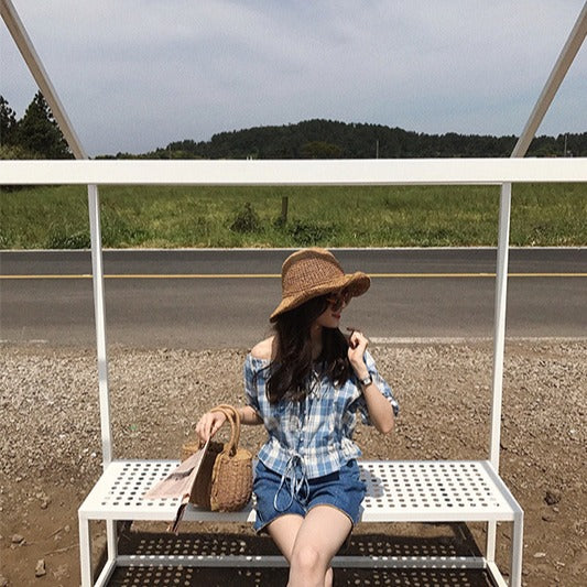 Handcrafted rattan bag with refined details Kalsten