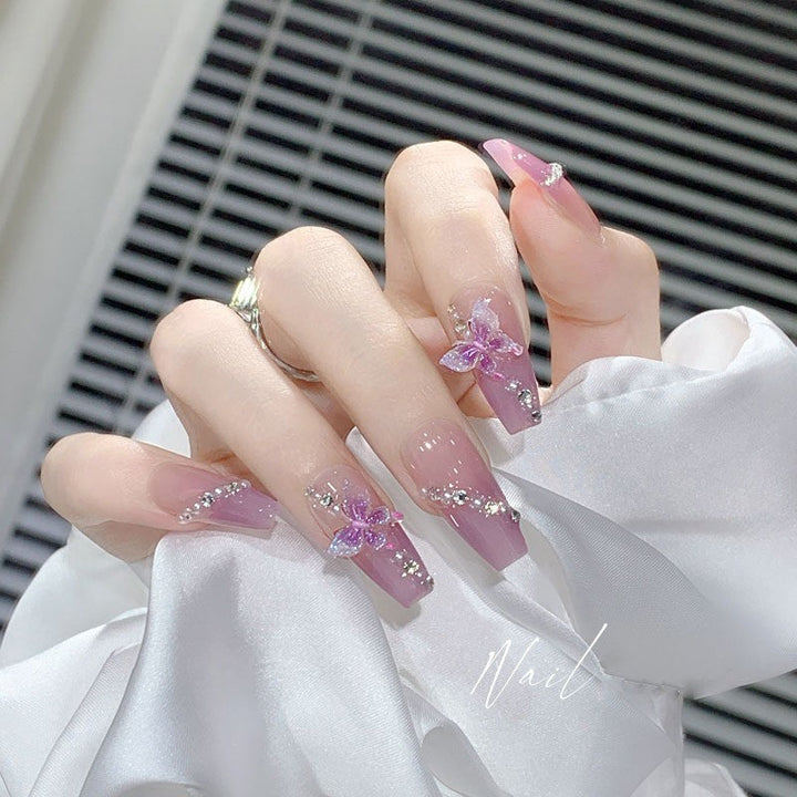 Artificial Art Nails with Moon and Star Design Kalsten