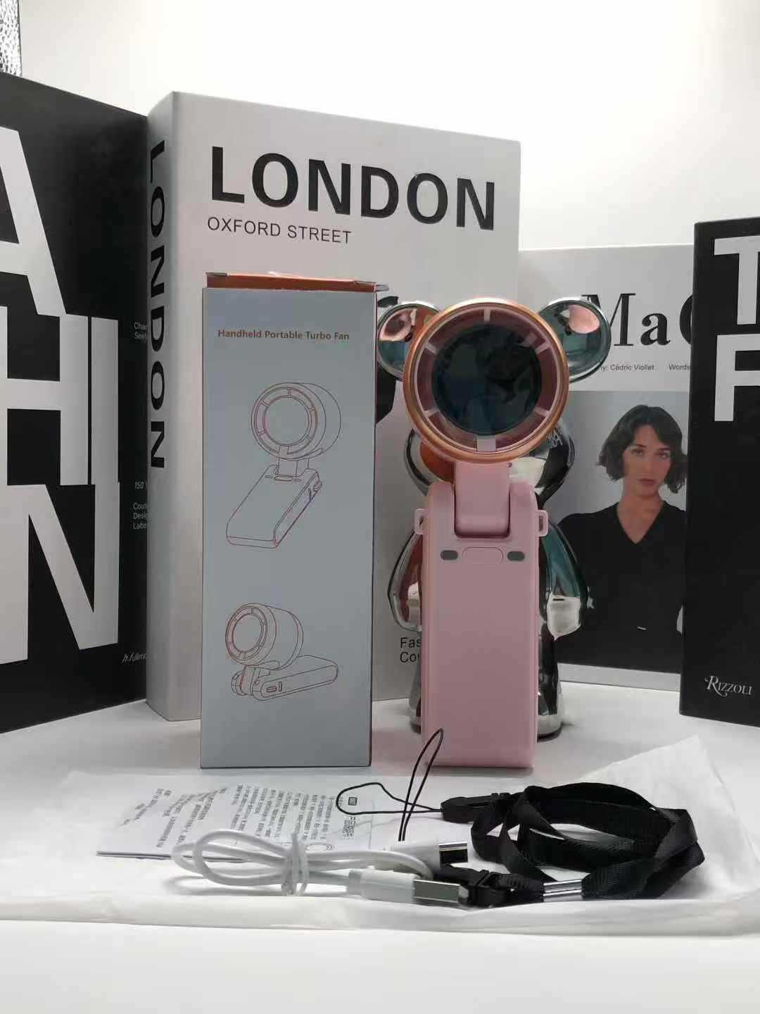 Ladies portable, rechargeable turbofan Kalsten