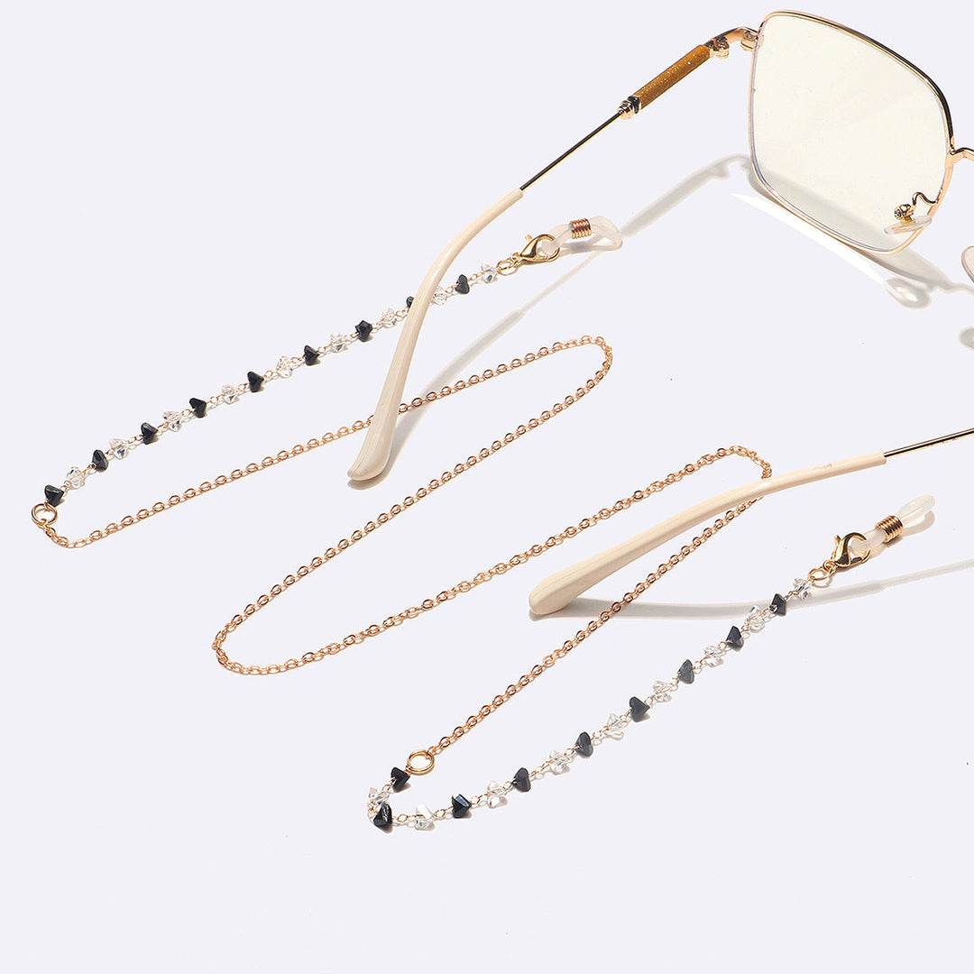 Fashionable Heart-Shaped Beaded Eyewear Chain Kalsten