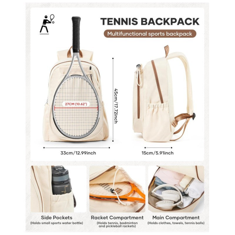 Sporty tennis trolley backpack with specialized compartments Kalsten