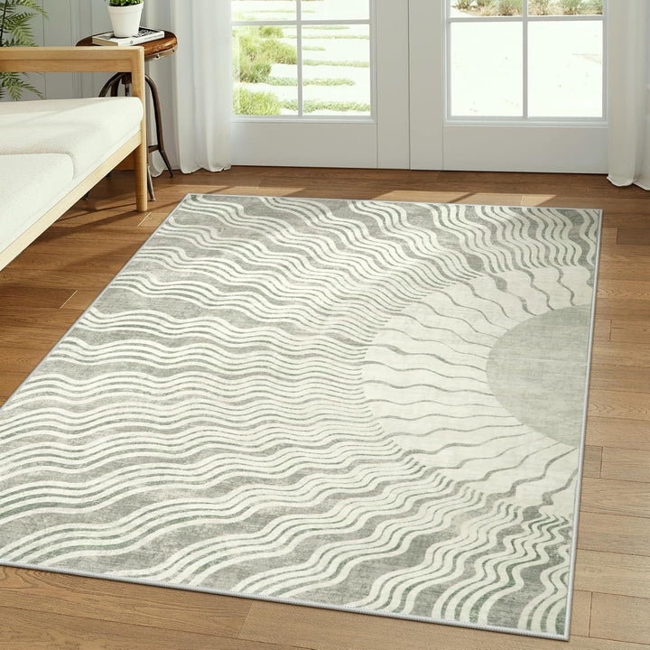 Artistic Wave Pattern Area Rug Kalsten