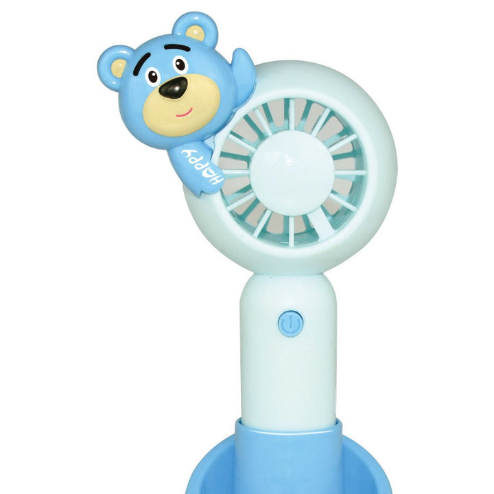 Unisex Portable Handheld Fan with Animal Design and LED Light Function Kalsten