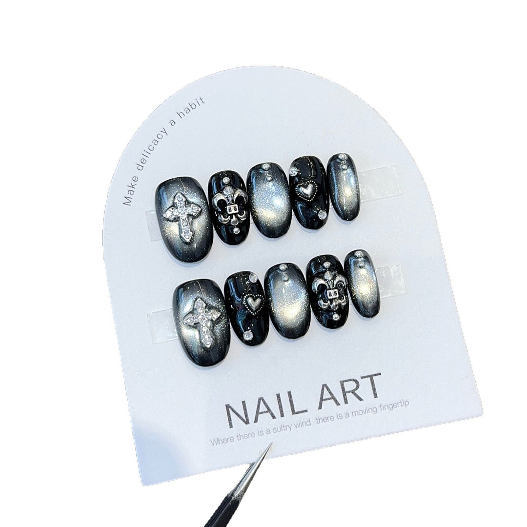 Artificial Nail Set with Decorative Elements Kalsten