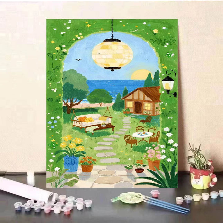 DIY Scenic Garden Paint by Numbers Kit Kalsten