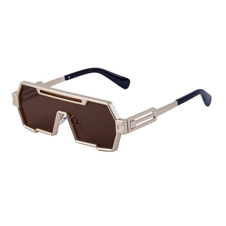 Women's fashionable sunglasses in a futuristic design with a wide frame Kalsten